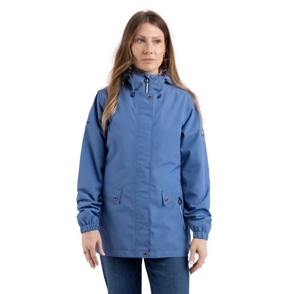 Trespass Womens/Ladies Flourish Waterproof Jacket / Coastal Blue